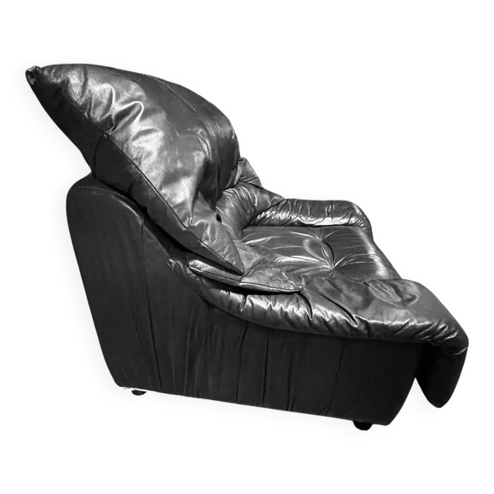 Leather armchair from the 70s