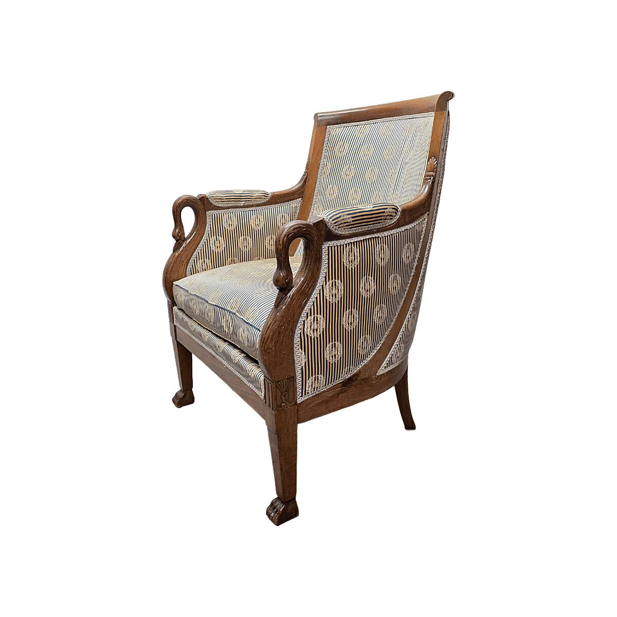 French Empire Bergère with Swan Necks
