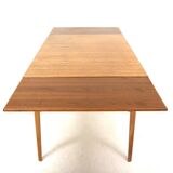 Table de salle à manger "portefeuille" en teck, Suède, 1960