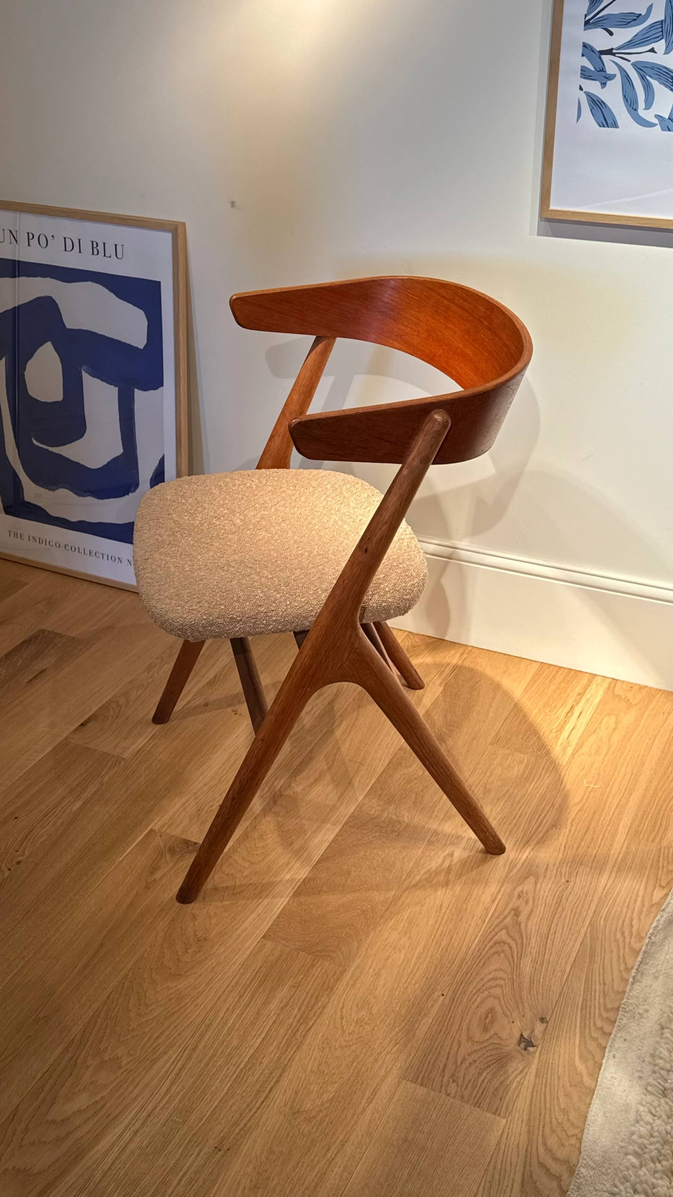 Chaise scandinave vintage Sibast n9
