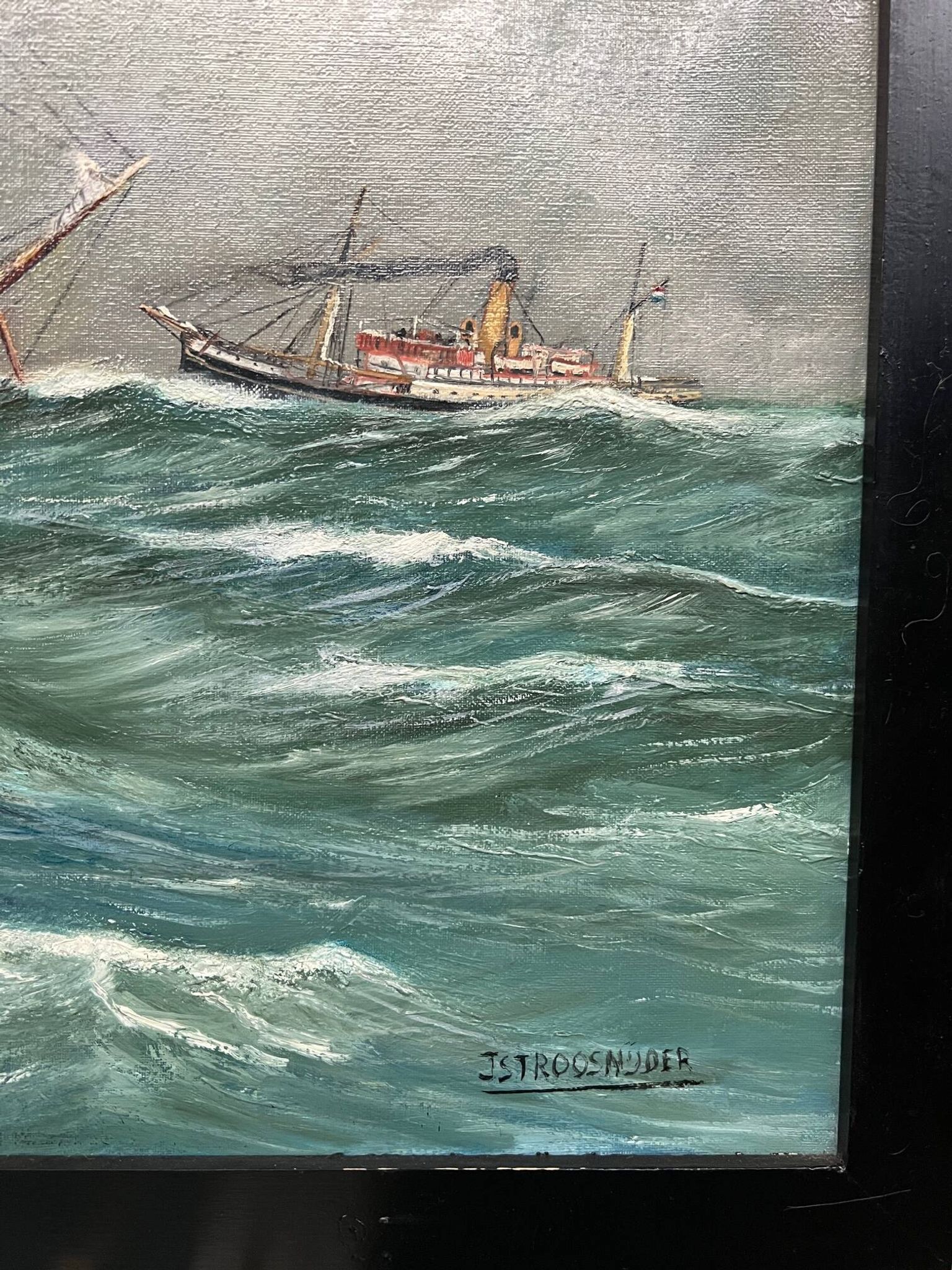 "Seascape". Oil on canvas.