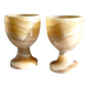 Set of 2 onyx egg cups