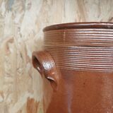 Glazed stoneware pot