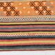5x6 Vintage Red & Orange Striped Kilim Rug, 163x193Cm