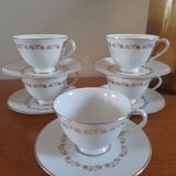 5 cups with 5 saucers Royal doulton
