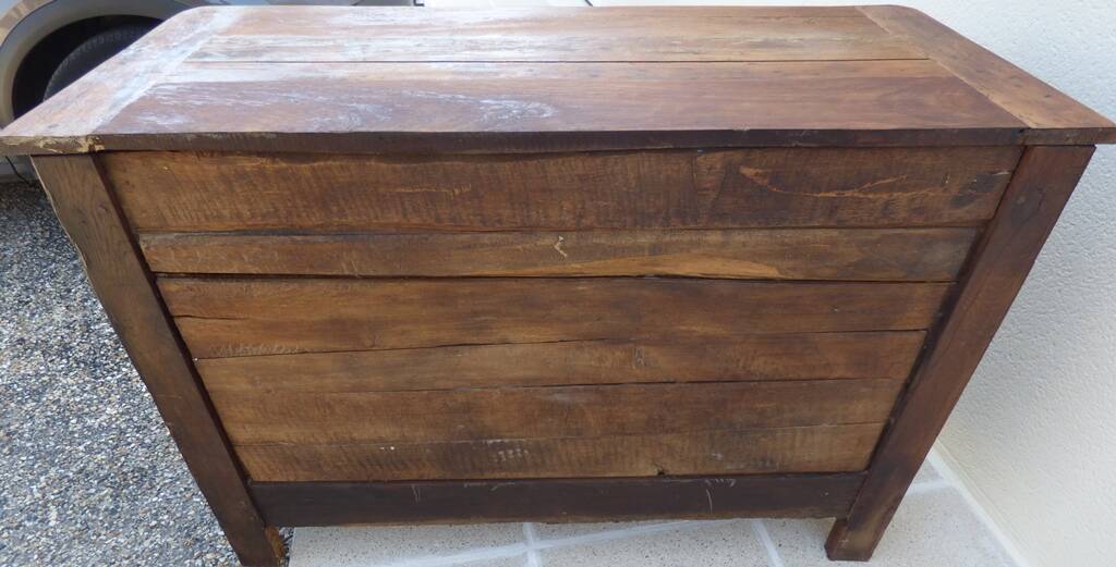 Antique sideboard from the end of the 19th century, 2 doors, 2 drawers, shelf in its patina