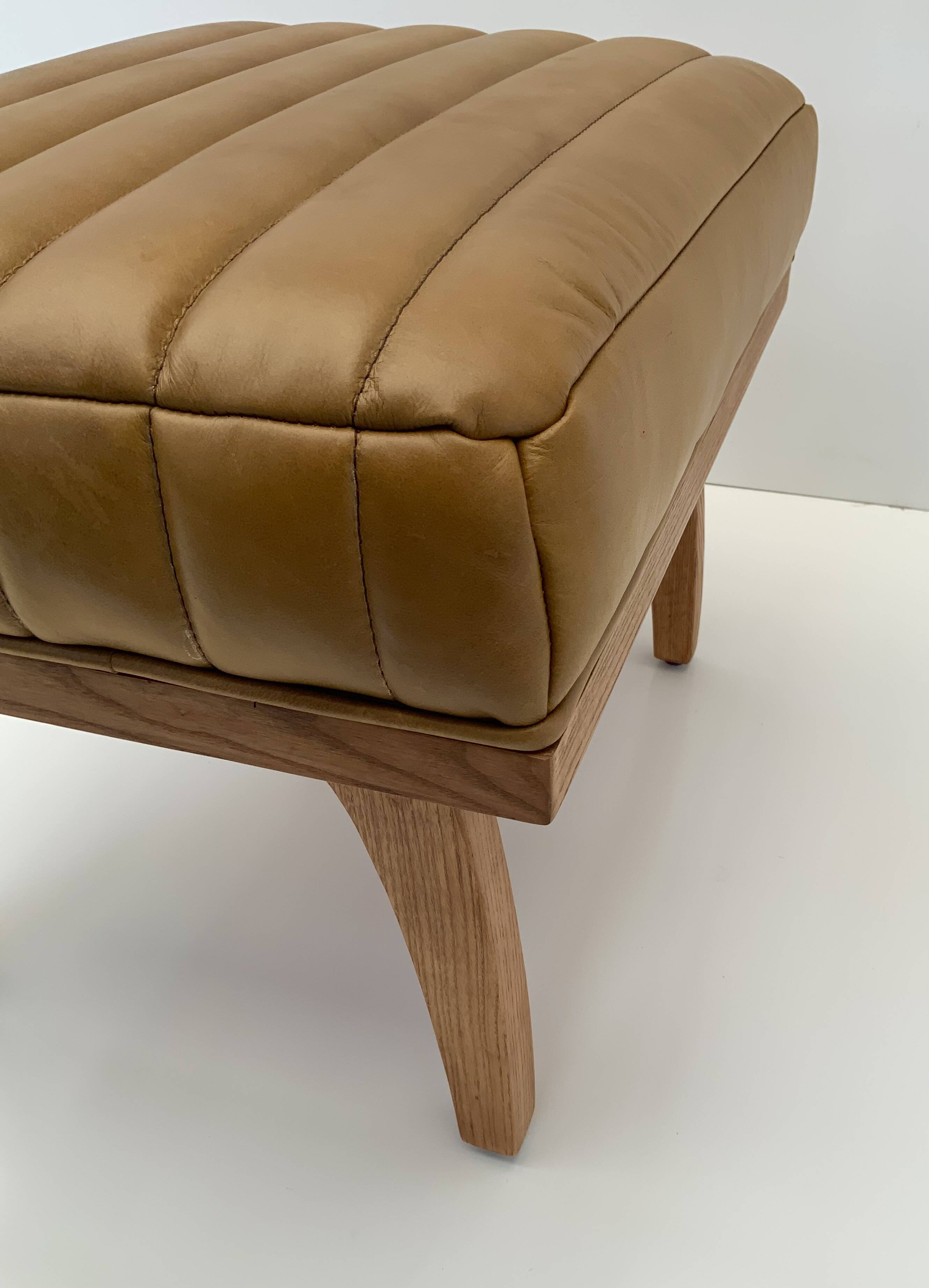 Leather Relaxing Stool/Footstool/ Tray/Side Table