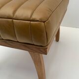 Leather Relaxing Stool/Footstool/ Tray/Side Table