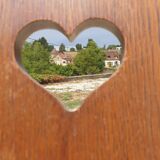 Set of 4 solid oak chairs "Alsatian style" - 20th century