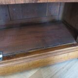Old - Beautiful solid oak sideboard - 2 doors - 2 drawers in golden oak color