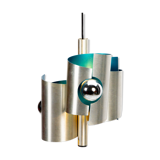 Suspension turquoise Space Age Spirelli