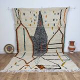 Handmade wool Berber rug 309X200 cm