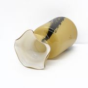 Glass vase V.B. opaline Florence, Italy of the 1970