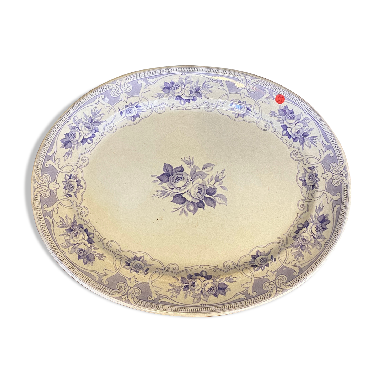 19th-century earthenware dish