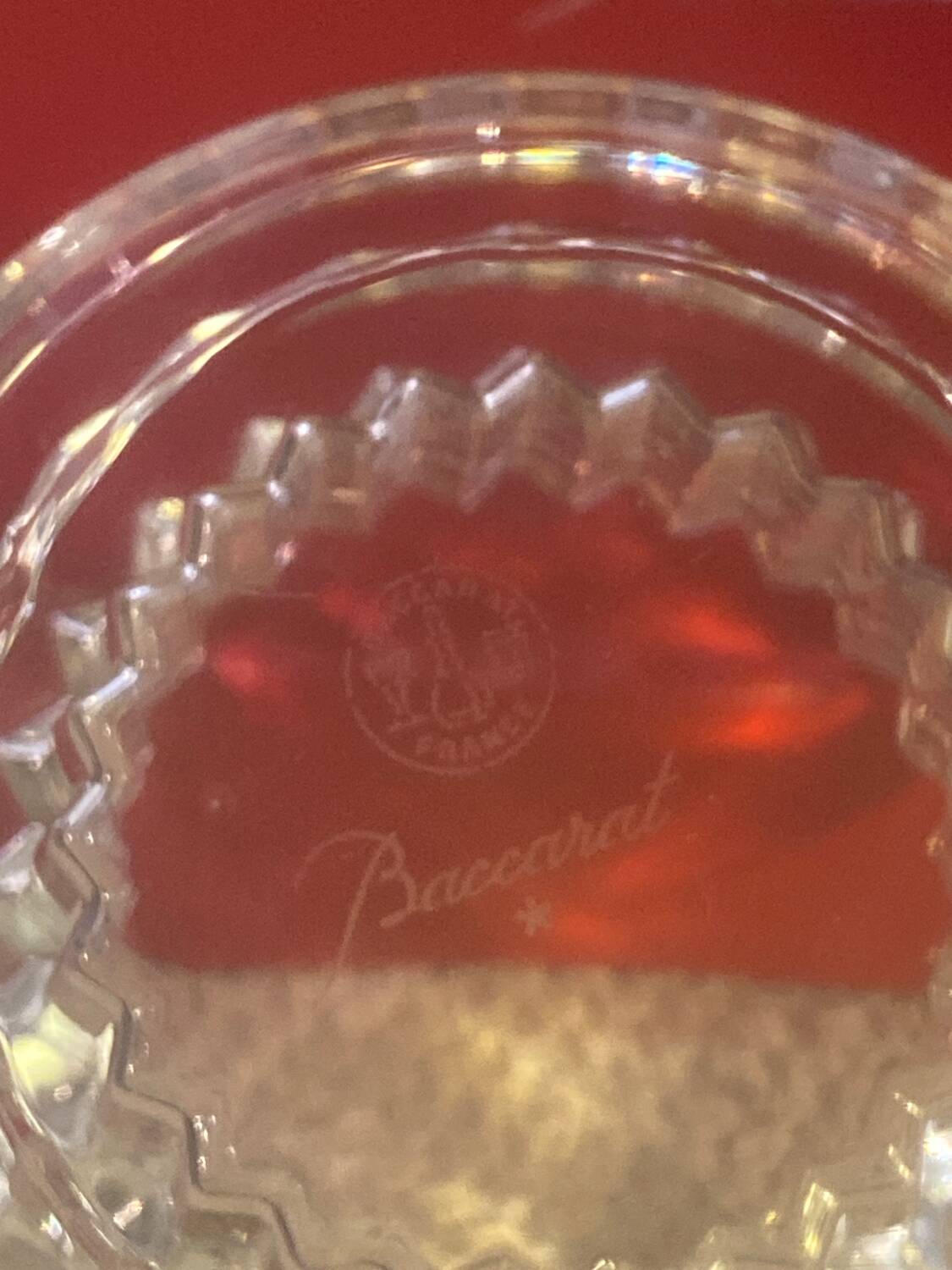 Baccarat candle holder
