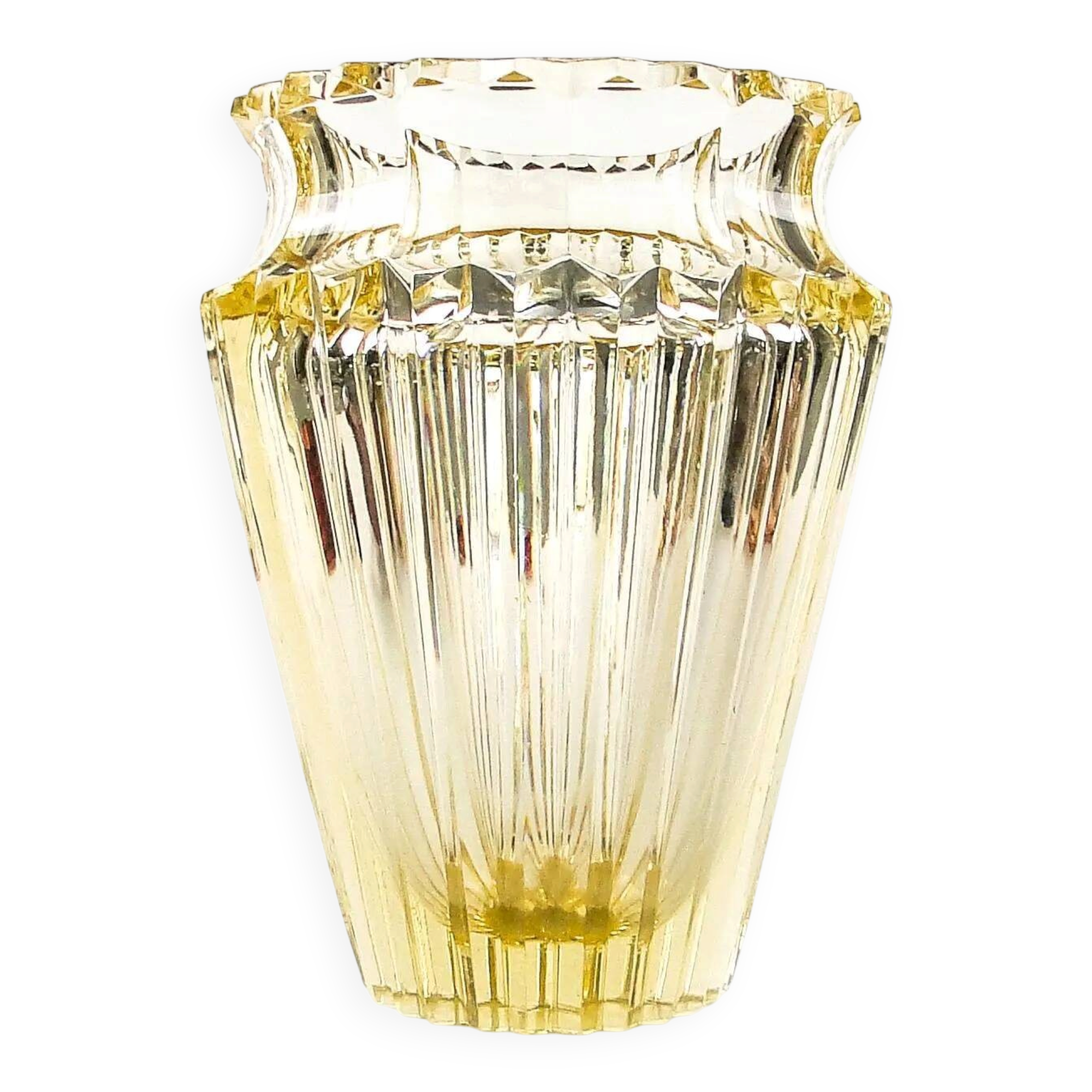 Vase, Art Déco, cristal, Moser, Tchécoslovaquie, années 1930