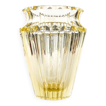 Vase, Art Déco, cristal, Moser, Tchécoslovaquie, années 1930