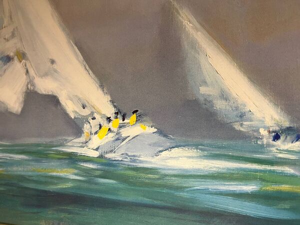 Tableau voiliers – d’après Doutreleau – encadré