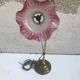Old brass foot lamp