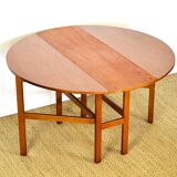 Scandinavian folding teak dining table