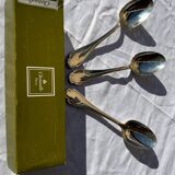 Set of 3 vintage Christofle pompadour spoons