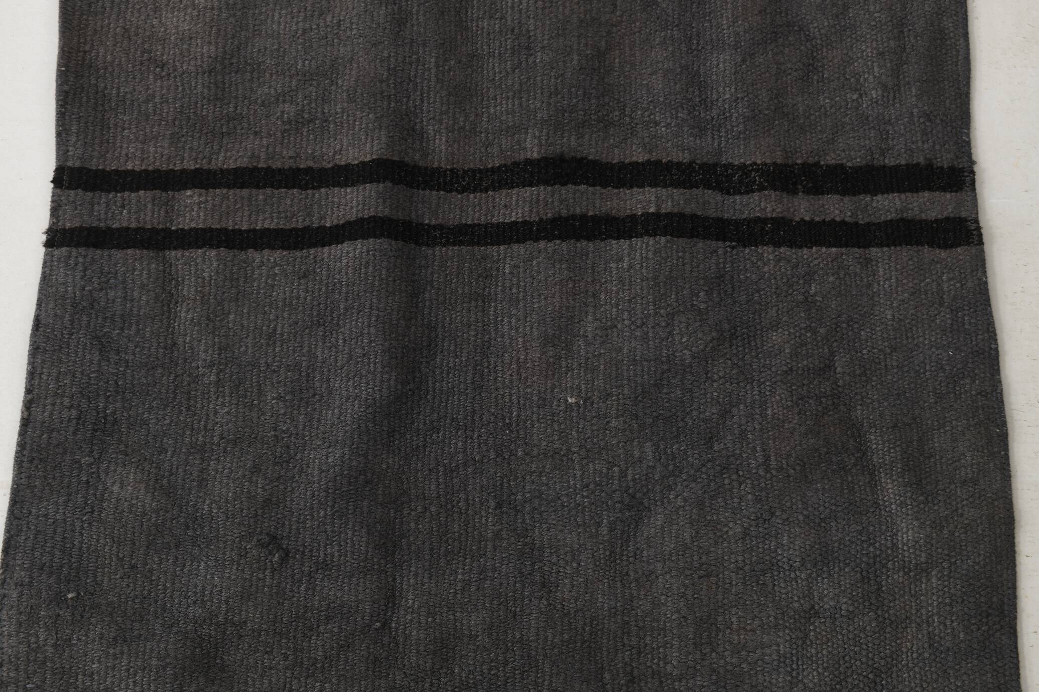 2x8 Green & Black One-of-a-Kind Vintage Kilim Runner, 67x247 Cm