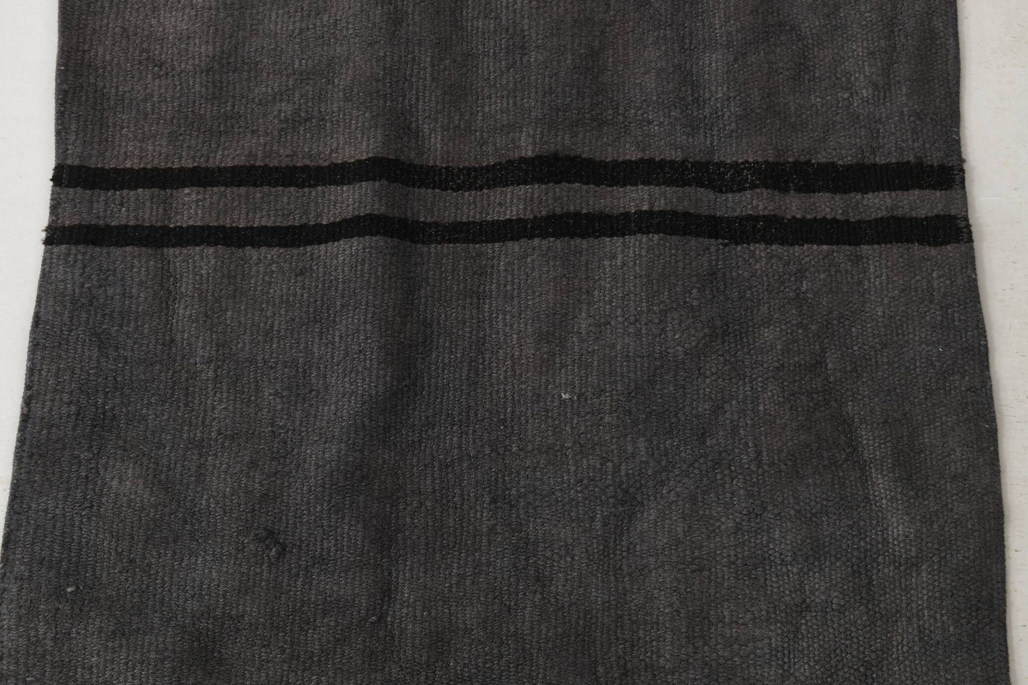 2x8 Green & Black One-of-a-Kind Vintage Kilim Runner, 67x247 Cm