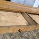 Large antique beech farmhouse table 2.56m vintage rustic 10 seats
