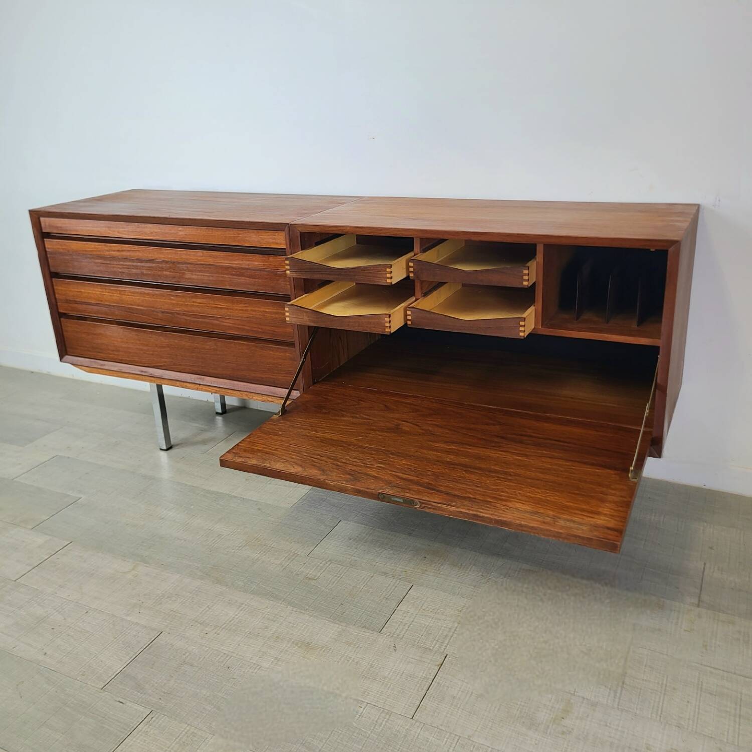 Danish sideboard design Poul Cadovius Scandinavian teak vintage 1960