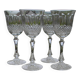 Set of 4 white wine glasses in PARIS crystal