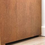 Vintage double curtain filing cabinet