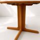 Round teak dining table by gudme møbelfabrik a/s