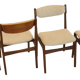Set of 4 mid century teak chairs 'Nejede'