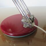 Articulated lamp in chromed metal and lacquered metal 60s 70s