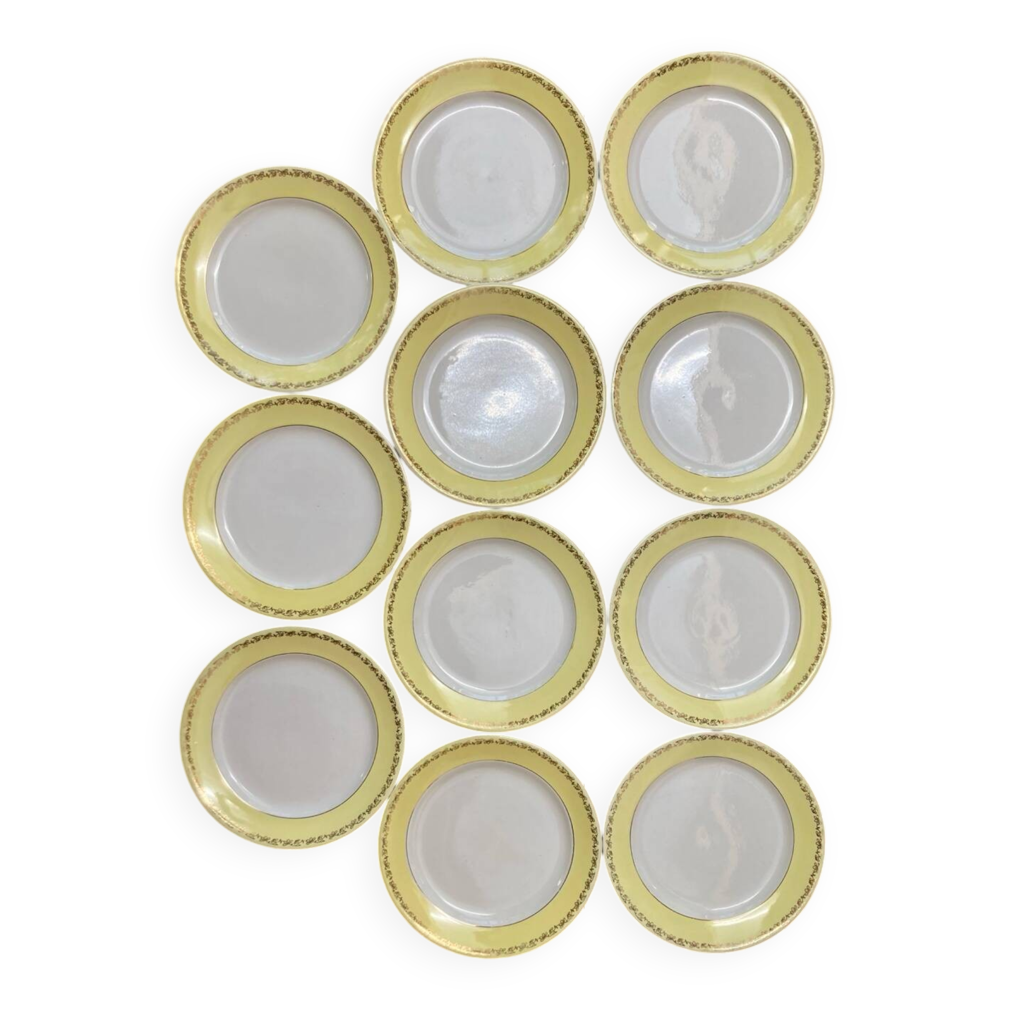 11 Lunéville Libourne pattern dinner plates