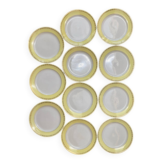 11 Luneville flat plates, Libourne model