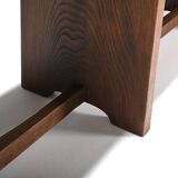 Set of French Artisan Benches in Solid Elm Wood, 1960s