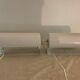 Paire d'appliques murales blanches rouleaux Ikea 1980