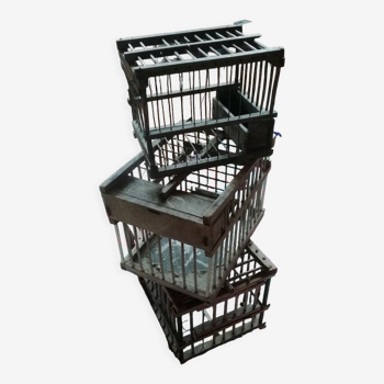 Set of 3 bird cages