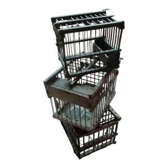 Set of 3 bird cages