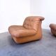 Ensemble de fauteuils en cuir vintage, années 1970