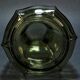 Vintage Czechoslovak Green Glass Carafe with Matching Tumbler