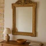Grand miroir ancien doré – Style baroque, fin XIXe siècle