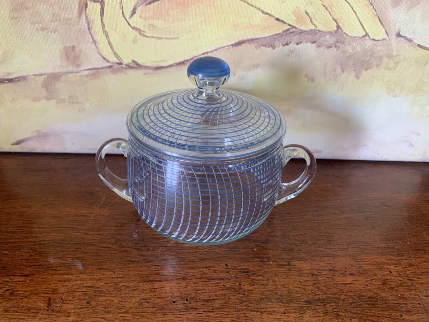 Bohemian crystal bonbonnière