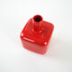 Red ceramic vase, German design, 1990s, manufactured by ASA Selection
