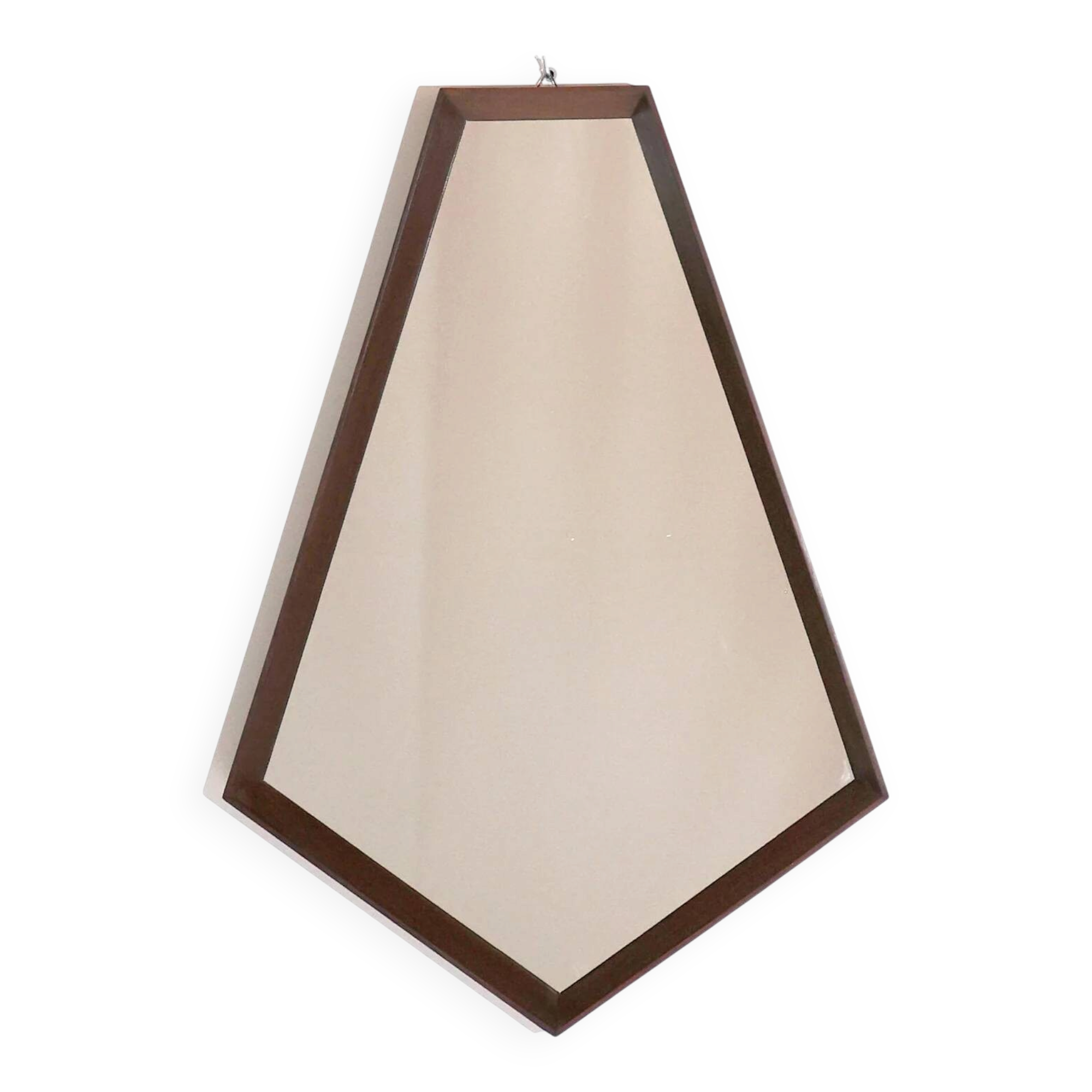 Vintage Italian pentagon-shaped mirror, 1960s