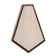 Vintage Italian pentagon-shaped mirror, 1960s