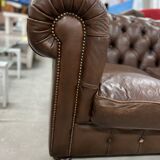 3-seater sofa in Chesterfield leather