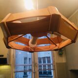 Scandinavian style wooden hanging lamp