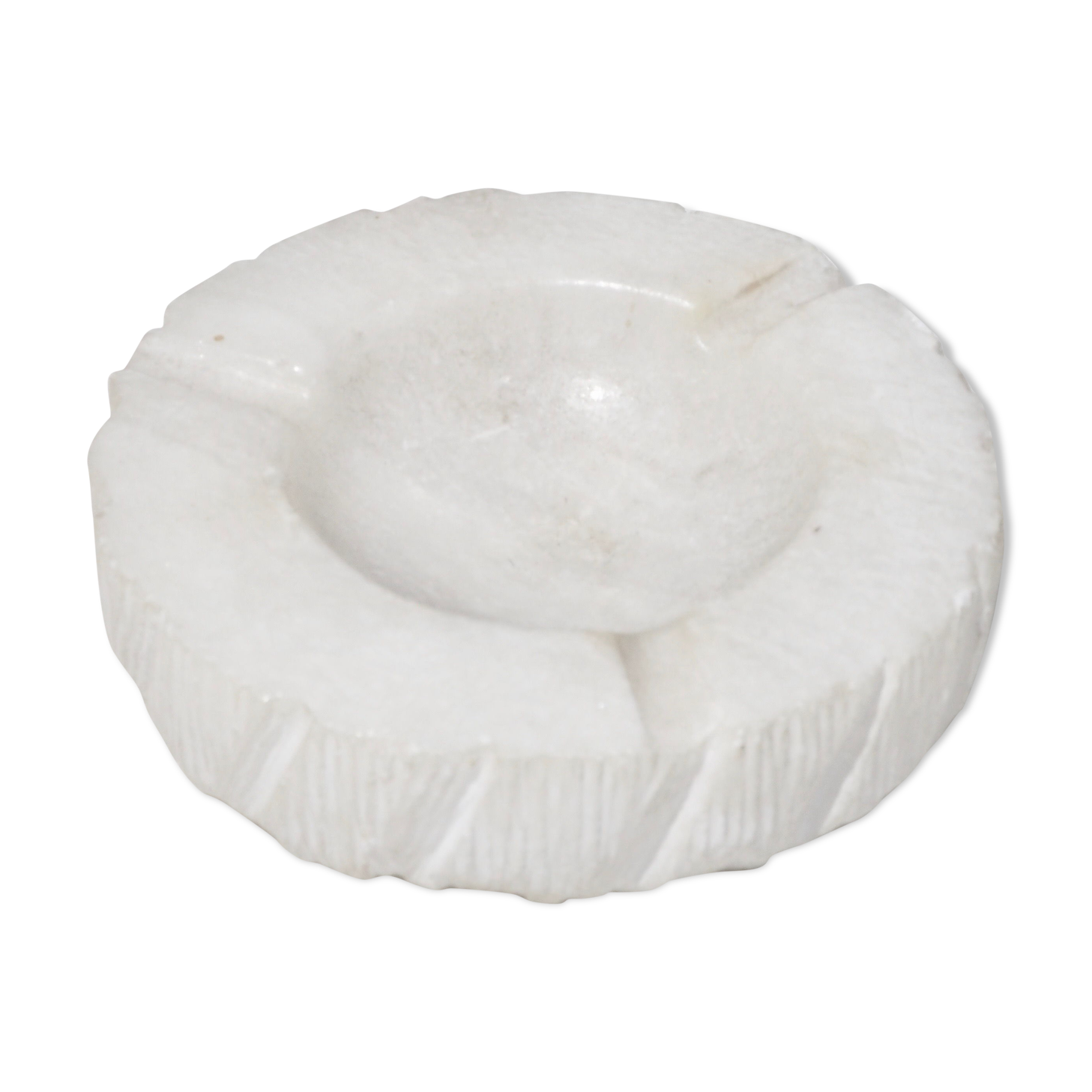 Marble effect stone ashtray